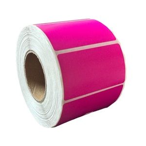 Pink thermal stickers | 1000 per roll | thermal label